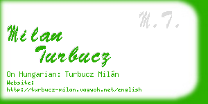 milan turbucz business card