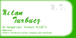milan turbucz business card